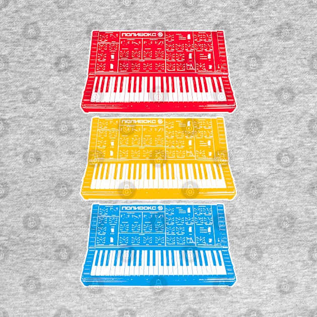 Polivoks / Russian Analogue Synthesizer Pop Art by DankFutura